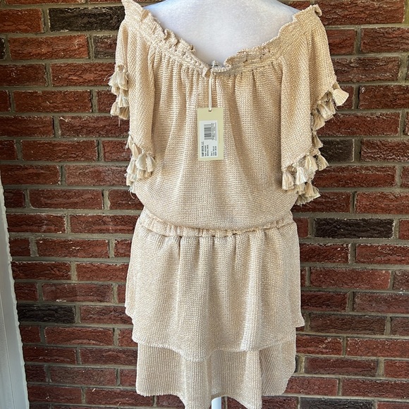 Ramy Brook Marshall Metallic-Knit Minidress Size Large NWT - Picture 5 of 6